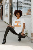 TENNESSEE VOLUNTEERS TO THE POINT SHORT SLEEVE FLOWY TEE