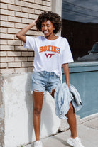 VIRGINIA TECH HOKIES AROUND WE GO SHORT SLEEVE FLOWY TEE