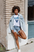 VILLANOVA WILDCATS AROUND WE GO SHORT SLEEVE FLOWY TEE