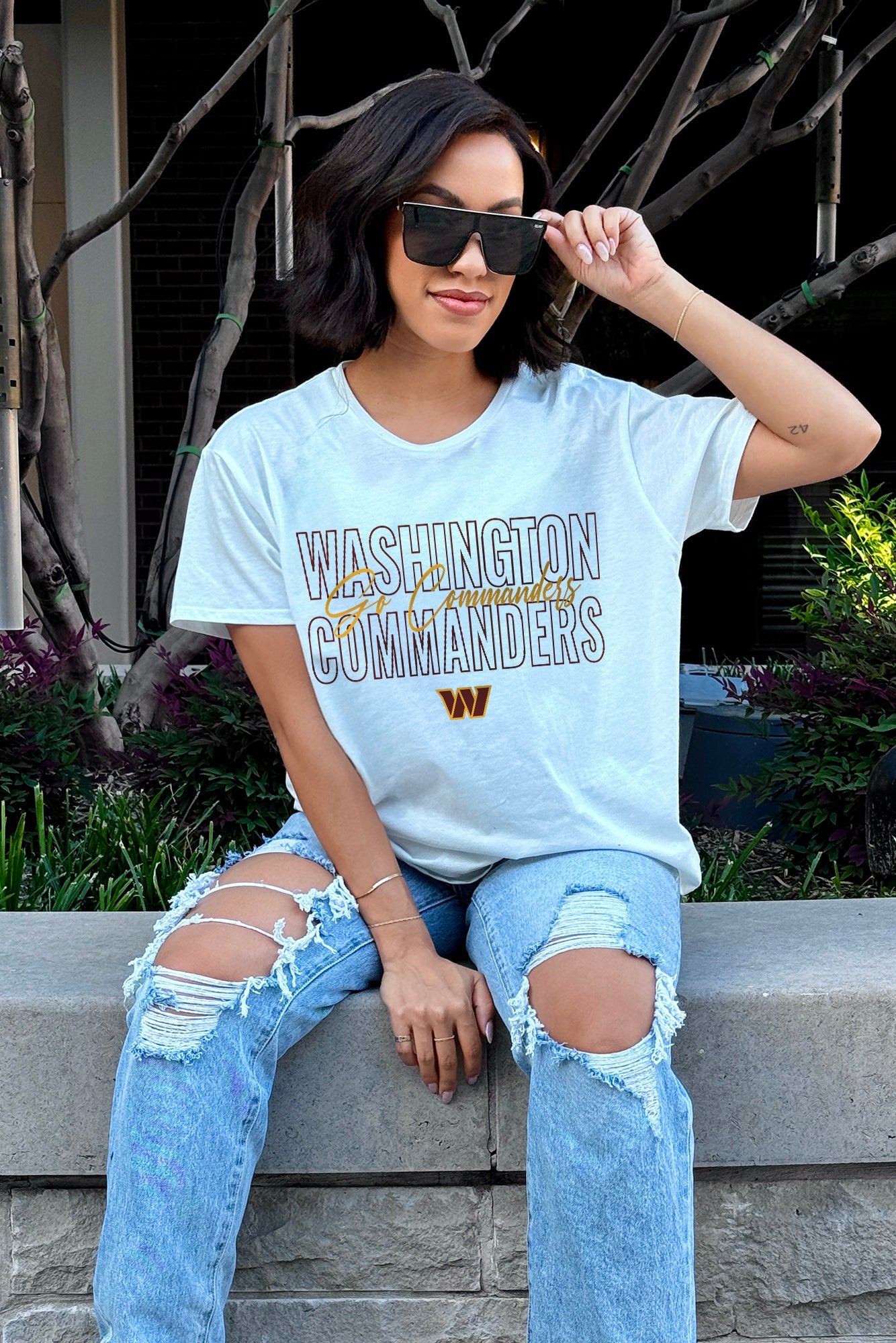 WASHINGTON COMMANDERS NO LIMITS SHORT SLEEVE FLOWY TEE