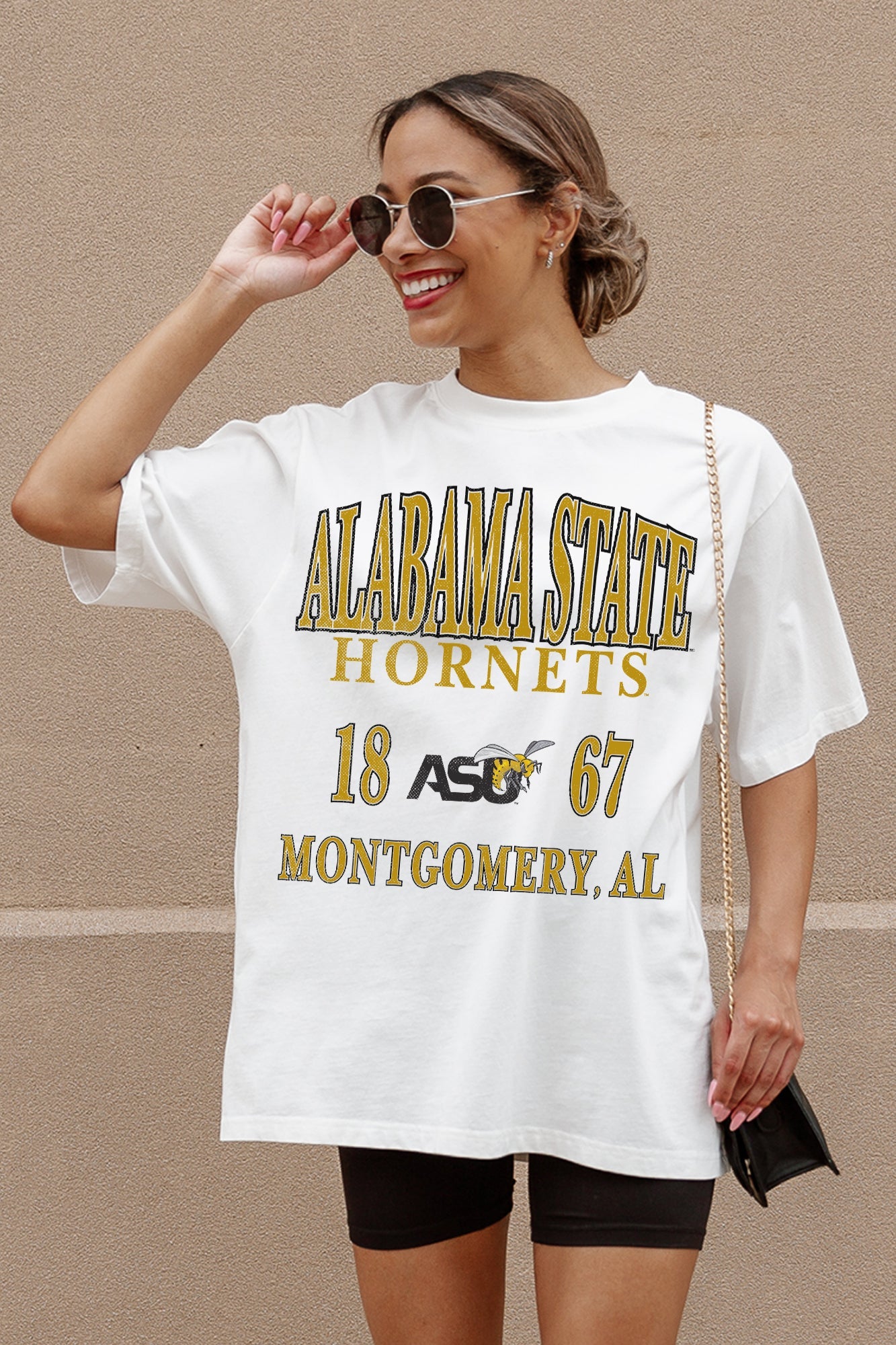 ALABAMA STATE HORNETS UNITY OVERSIZED CREWNECK TEE