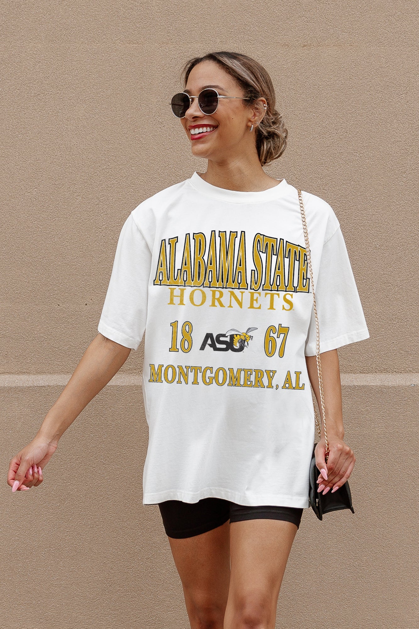 ALABAMA STATE HORNETS UNITY OVERSIZED CREWNECK TEE