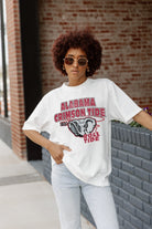 ALABAMA CRIMSON TIDE IN THE LEAD OVERSIZED CREWNECK TEE