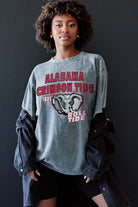 ALABAMA CRIMSON TIDE KEEP THE LEAD OVERSIZED CREWNECK TEE