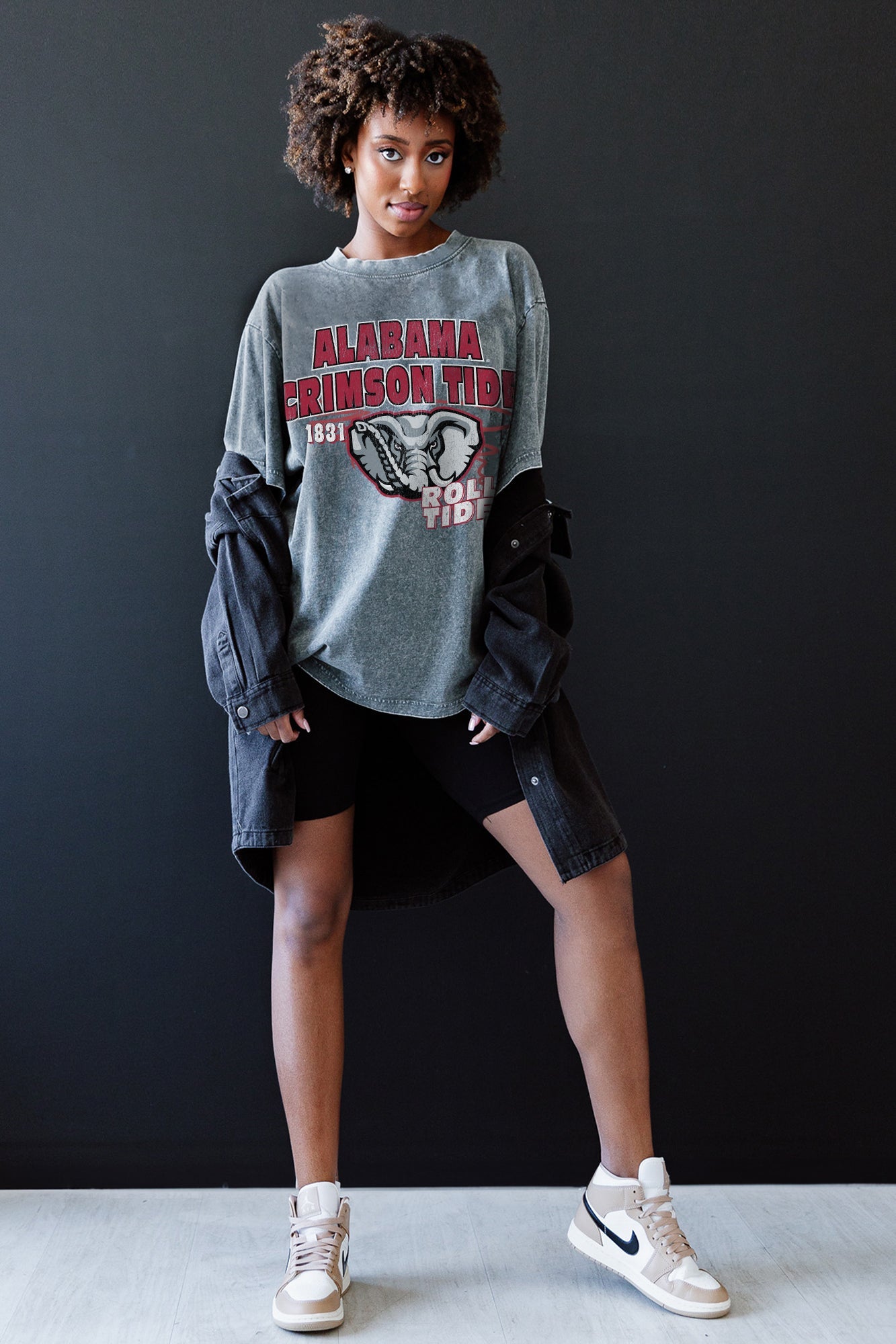 ALABAMA CRIMSON TIDE KEEP THE LEAD OVERSIZED CREWNECK TEE