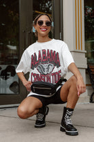 ALABAMA CRIMSON TIDE SHAKEDOWN OVERSIZED CREWNECK TEE