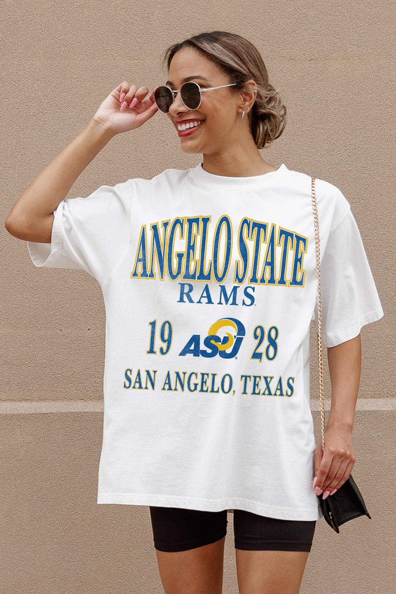 ANGELO STATE RAMS UNITY OVERSIZED CREWNECK TEE