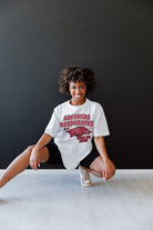 ARKANSAS RAZORBACKS IN THE LEAD OVERSIZED CREWNECK TEE