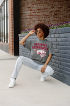 ARKANSAS RAZORBACKS KEEP THE LEAD OVERSIZED CREWNECK TEE