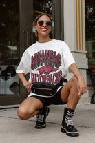 ARKANSAS RAZORBACKS SHAKEDOWN OVERSIZED CREWNECK TEE