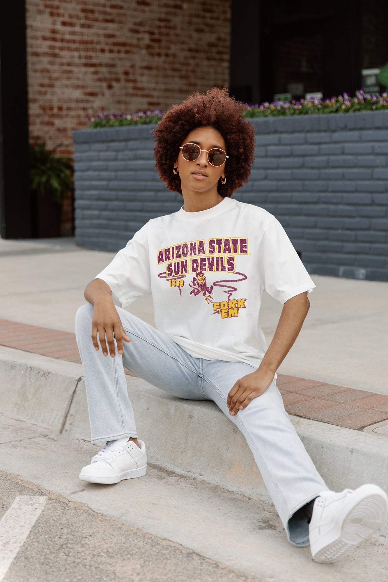 ARIZONA STATE SUN DEVILS IN THE LEAD OVERSIZED CREWNECK TEE