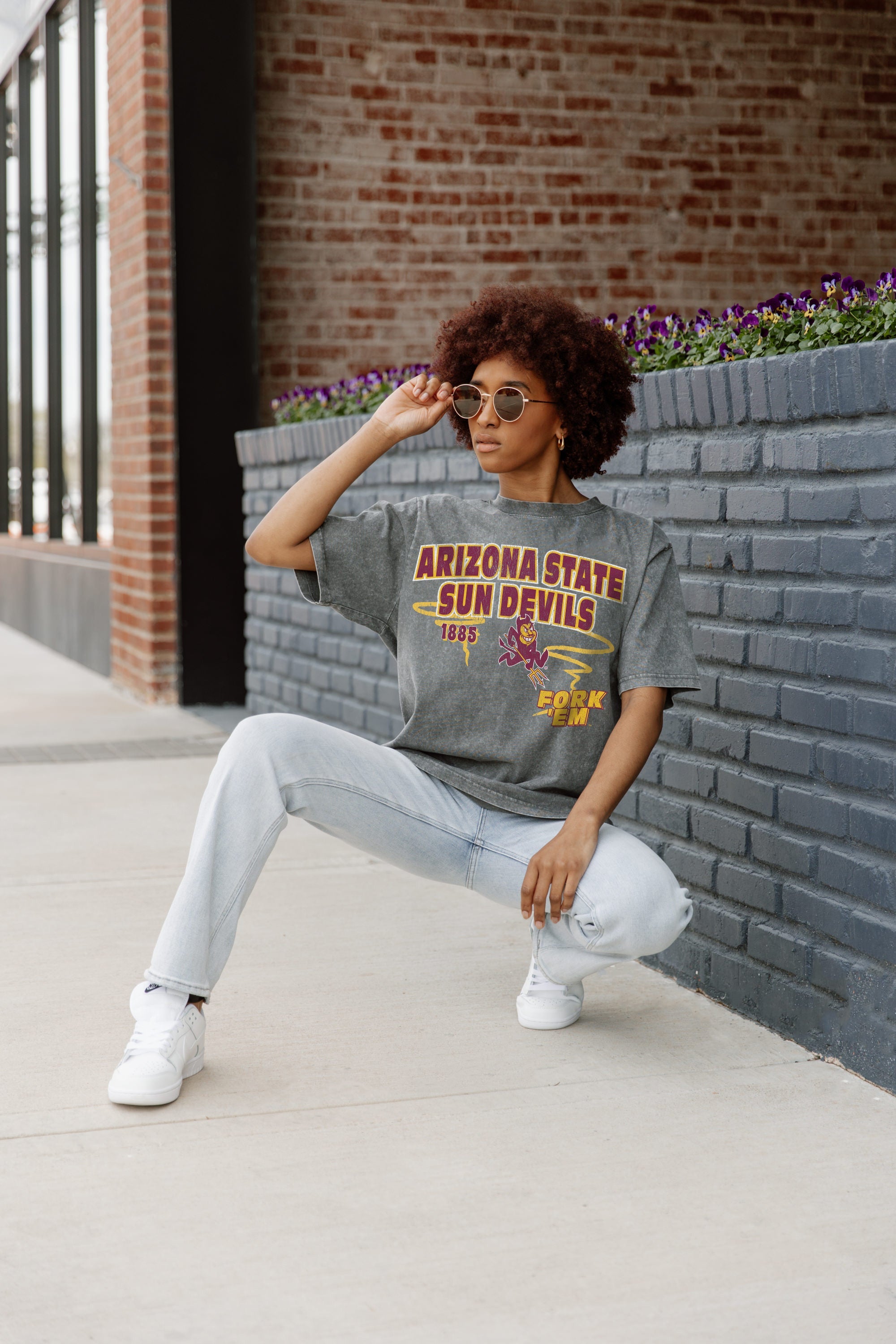 ARIZONA STATE SUN DEVILS KEEP THE LEAD OVERSIZED CREWNECK TEE