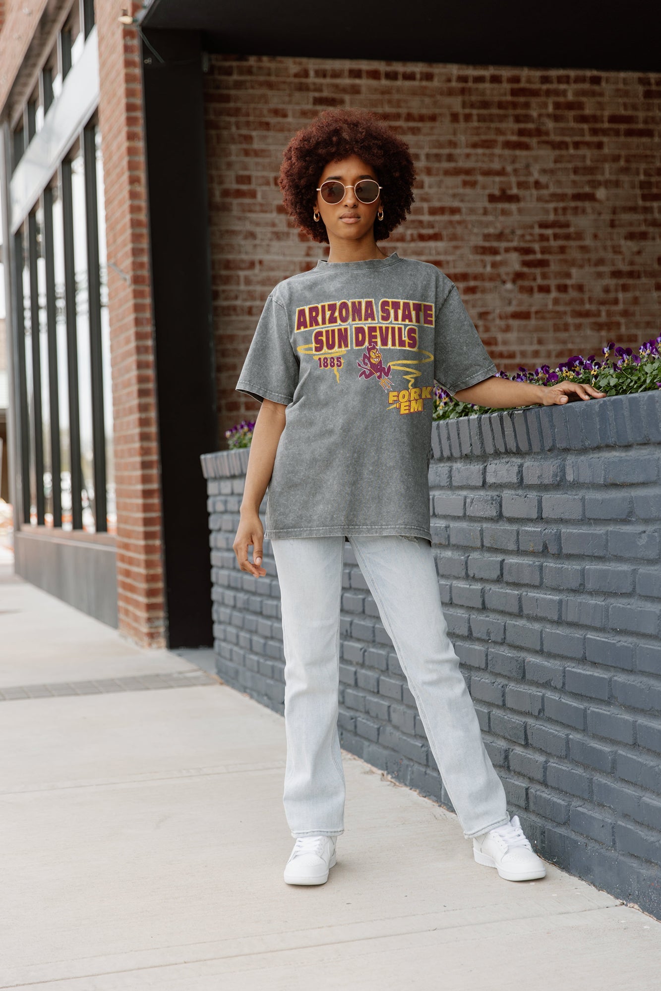 ARIZONA STATE SUN DEVILS KEEP THE LEAD OVERSIZED CREWNECK TEE