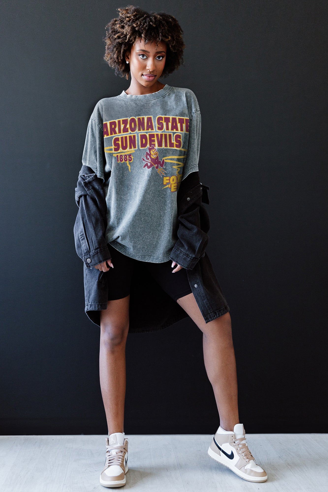 ARIZONA STATE SUN DEVILS KEEP THE LEAD OVERSIZED CREWNECK TEE