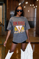 ARIZONA STATE SUN DEVILS PLAY IT FORWARD OVERSIZED CREWNECK TEE