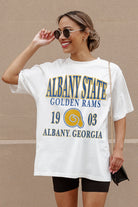 ALBANY STATE GOLDEN RAMS UNITY OVERSIZED CREWNECK TEE