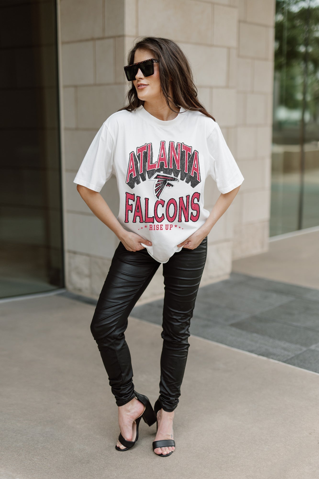 ATLANTA FALCONS SHAKEDOWN OVERSIZED CREWNECK TEE