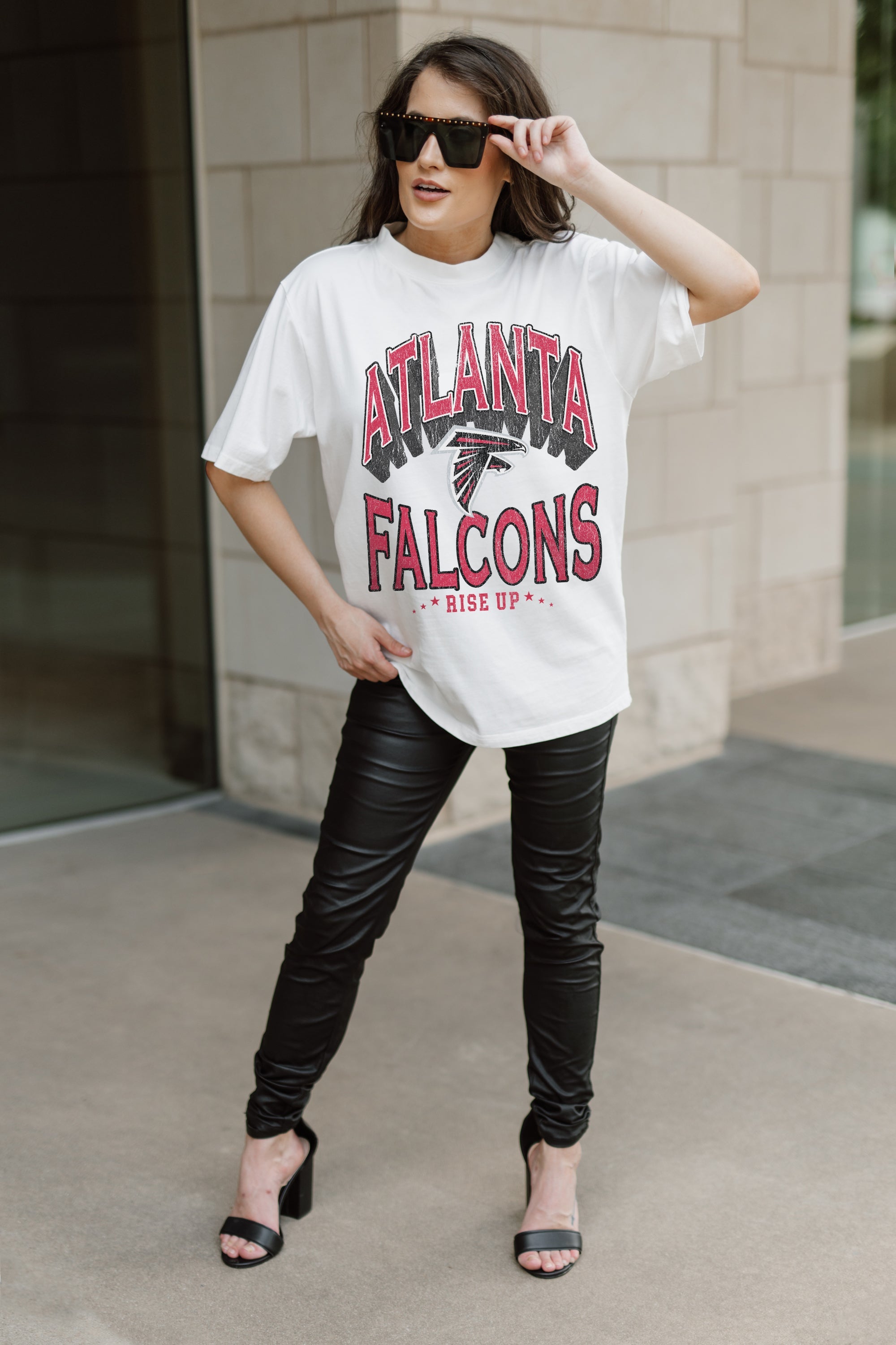 ATLANTA FALCONS SHAKEDOWN OVERSIZED CREWNECK TEE