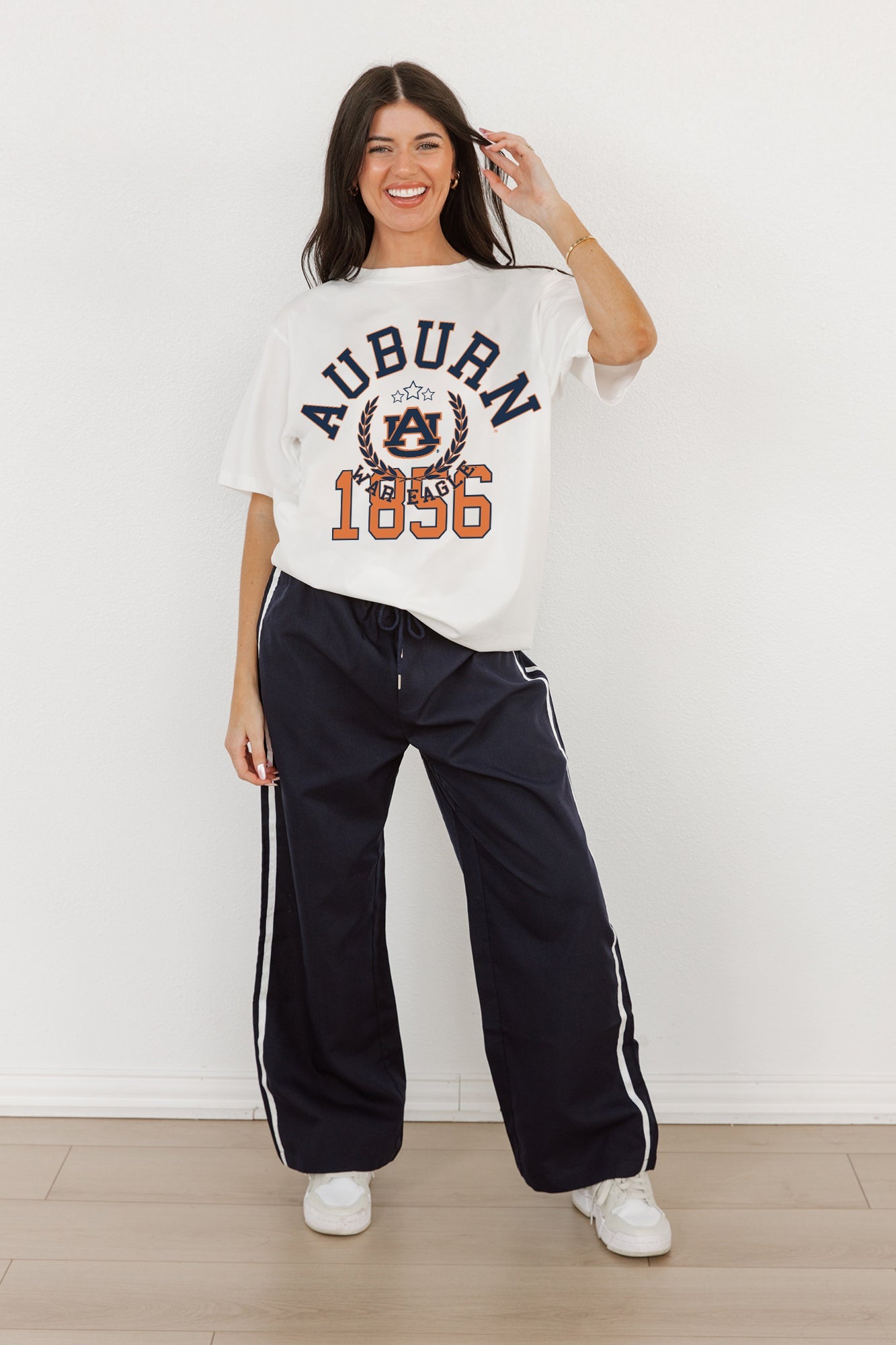 AUBURN TIGERS GO FOR TWO OVERSIZED CREWNECK TEE BY MADI PREWETT TROUTT