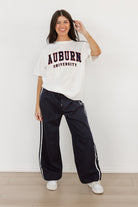 AUBURN TIGERS CHANTS AND CHEERS OVERSIZED CREWNECK TEE BY MADI PREWETT TROUTT