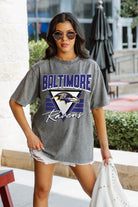 BALTIMORE RAVENS PLAY IT FORWARD OVERSIZED CREWNECK TEE