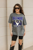 BALTIMORE RAVENS PLAY IT FORWARD OVERSIZED CREWNECK TEE