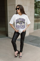 BALTIMORE RAVENS SHAKEDOWN OVERSIZED CREWNECK TEE