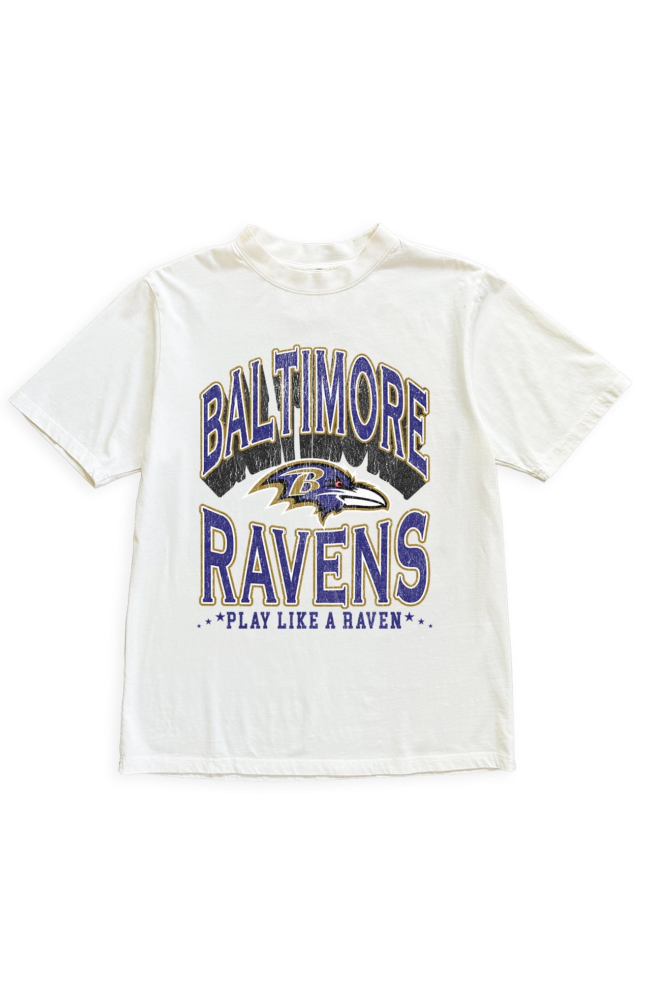 BALTIMORE RAVENS SHAKEDOWN OVERSIZED CREWNECK TEE