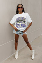 BALTIMORE RAVENS SHAKEDOWN OVERSIZED CREWNECK TEE