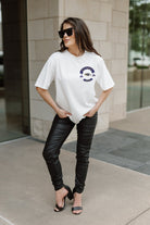 BALTIMORE RAVENS OUT OF BOUNDS OVERSIZED CREWNECK TEE