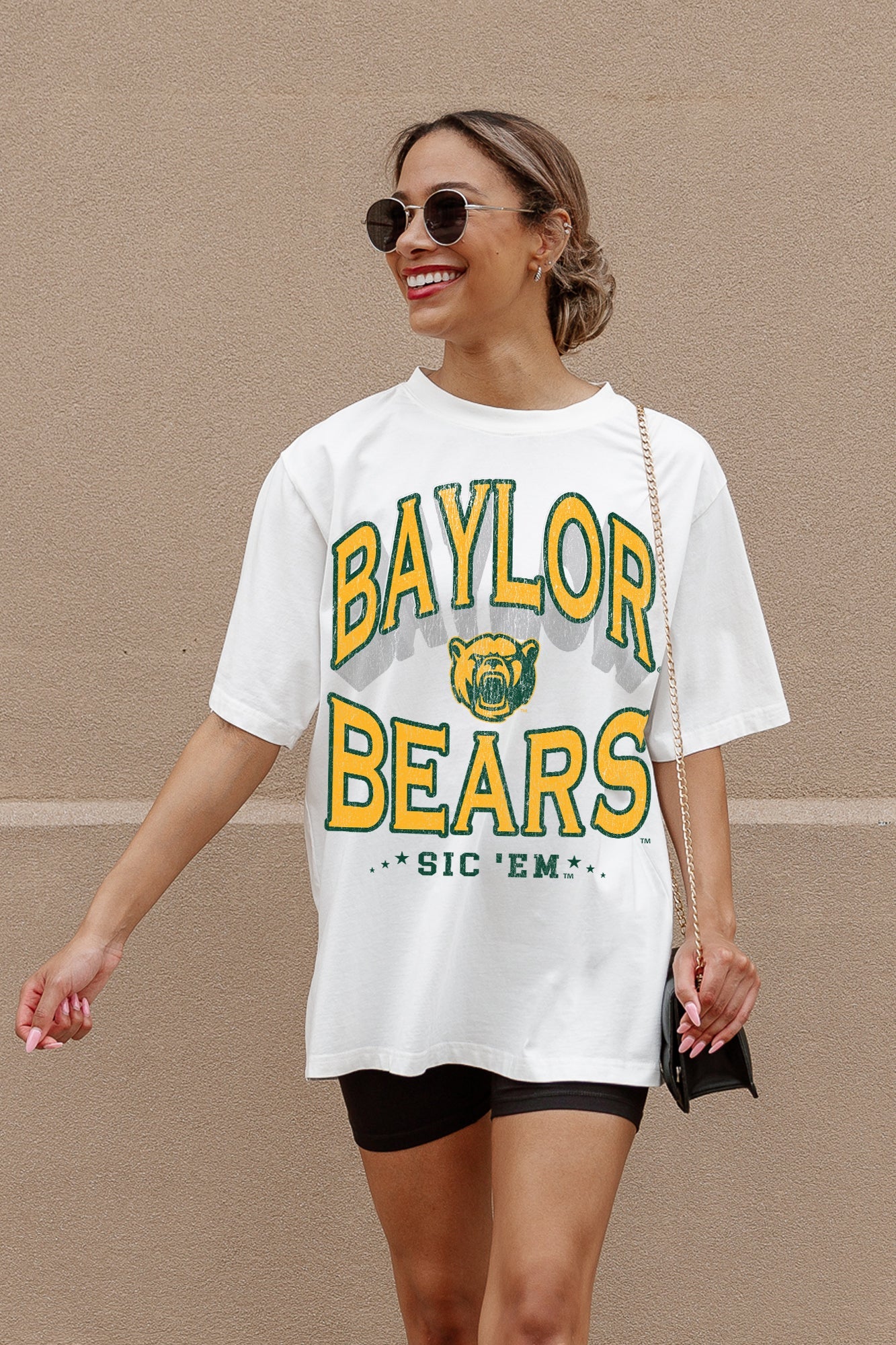 BAYLOR BEARS SHAKEDOWN OVERSIZED CREWNECK TEE