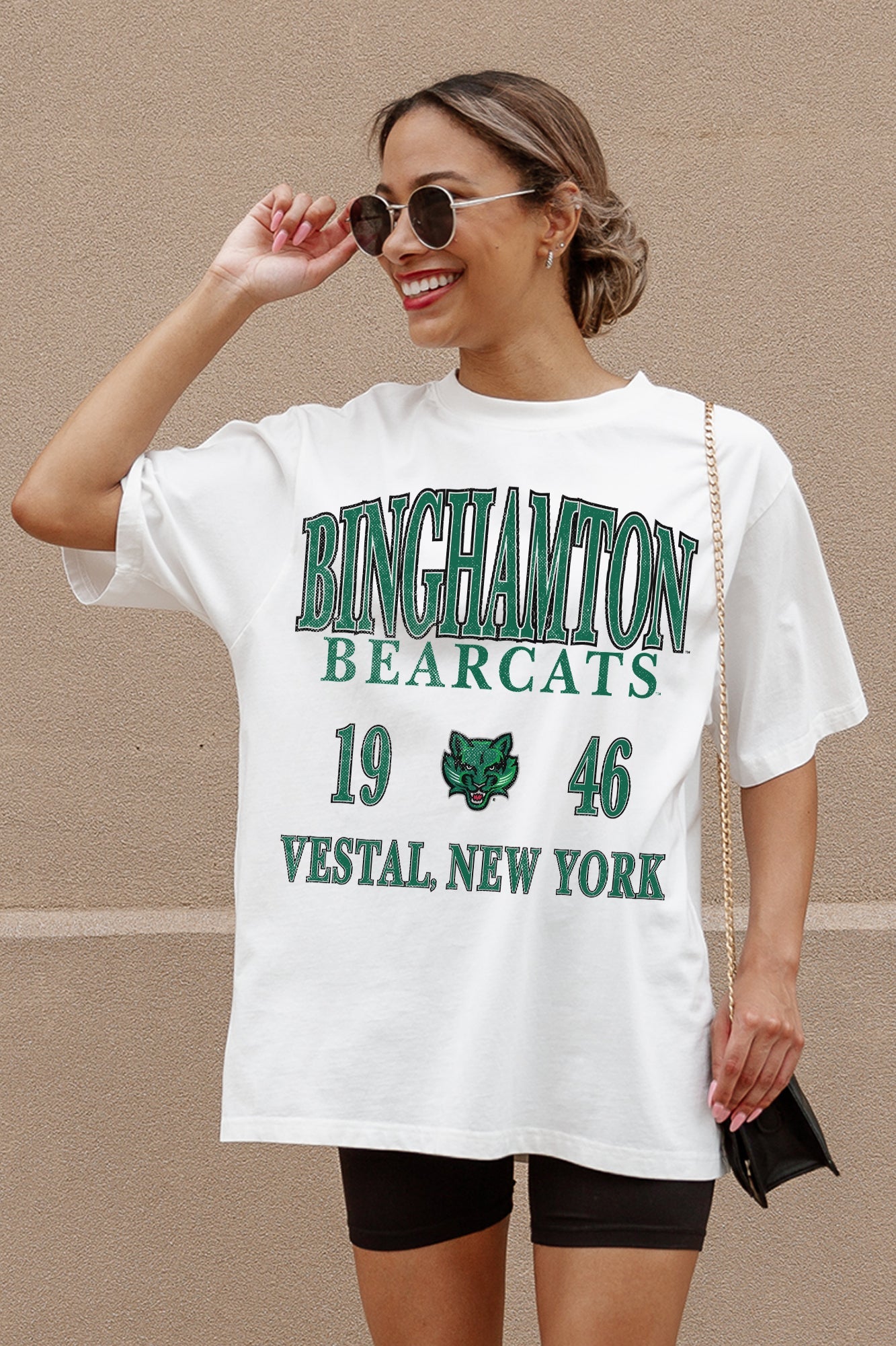 BINGHAMTON BEARCATS UNITY OVERSIZED CREWNECK TEE