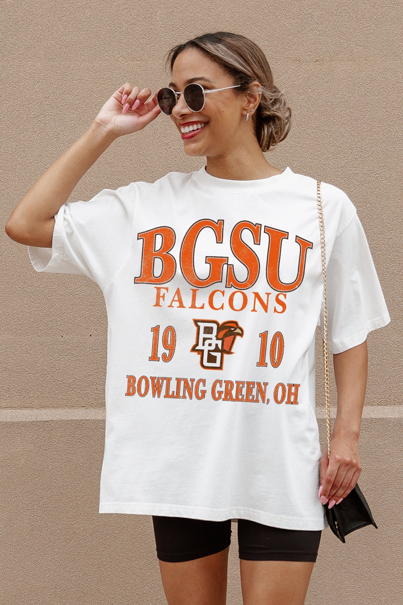 BOWLING GREEN FALCONS UNITY OVERSIZED CREWNECK TEE