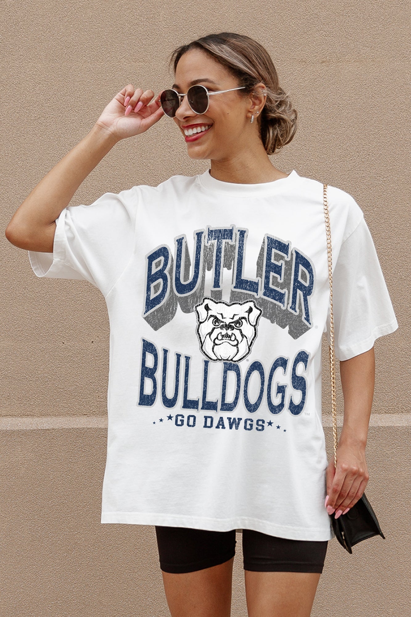 BUTLER BULLDOGS SHAKEDOWN OVERSIZED CREWNECK TEE