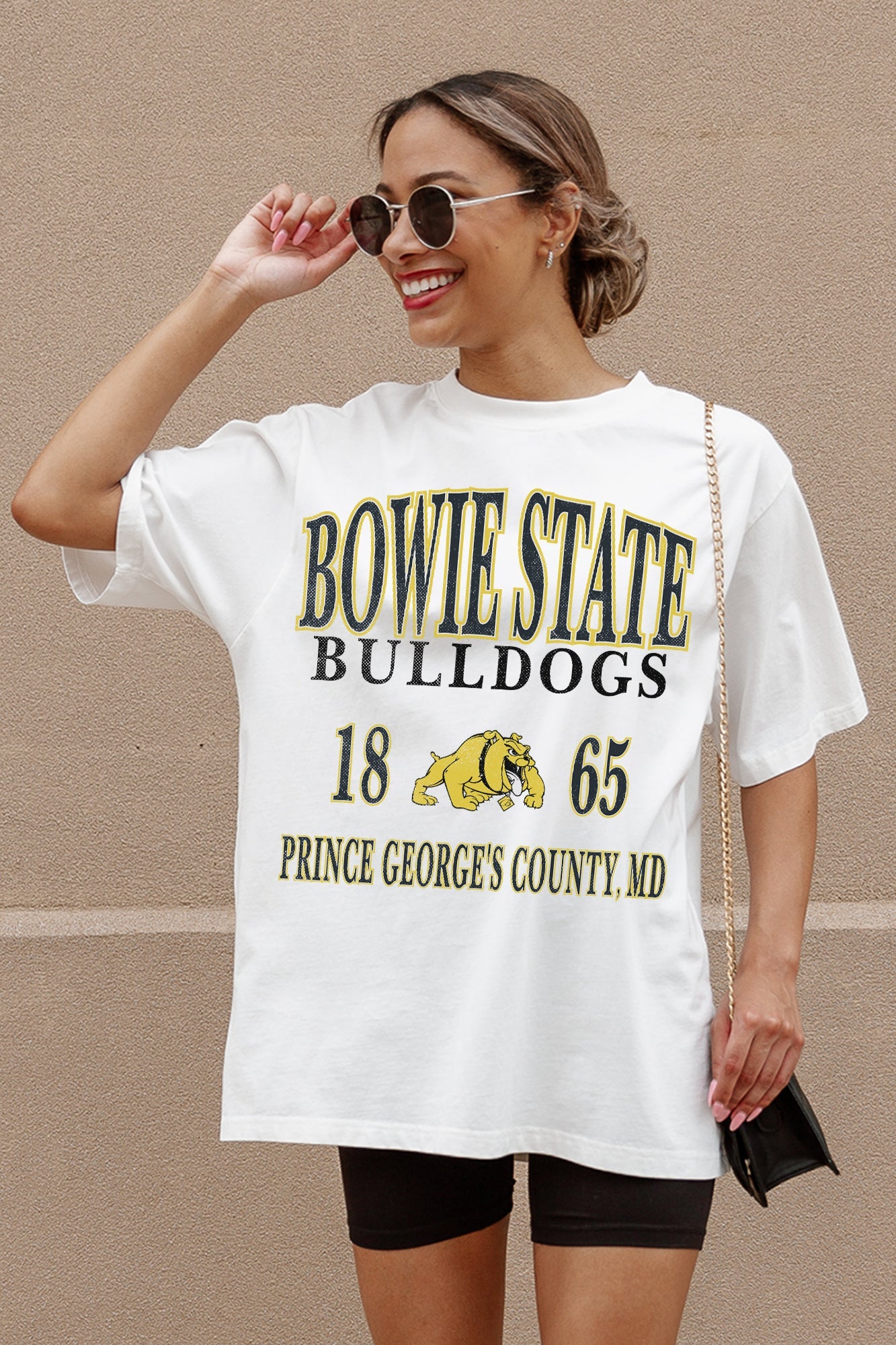 BOWIE STATE BULLDOGS UNITY OVERSIZED CREWNECK TEE