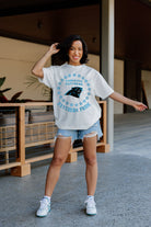 CAROLINA PANTHERS ON POINT OVERSIZED CREWNECK TEE