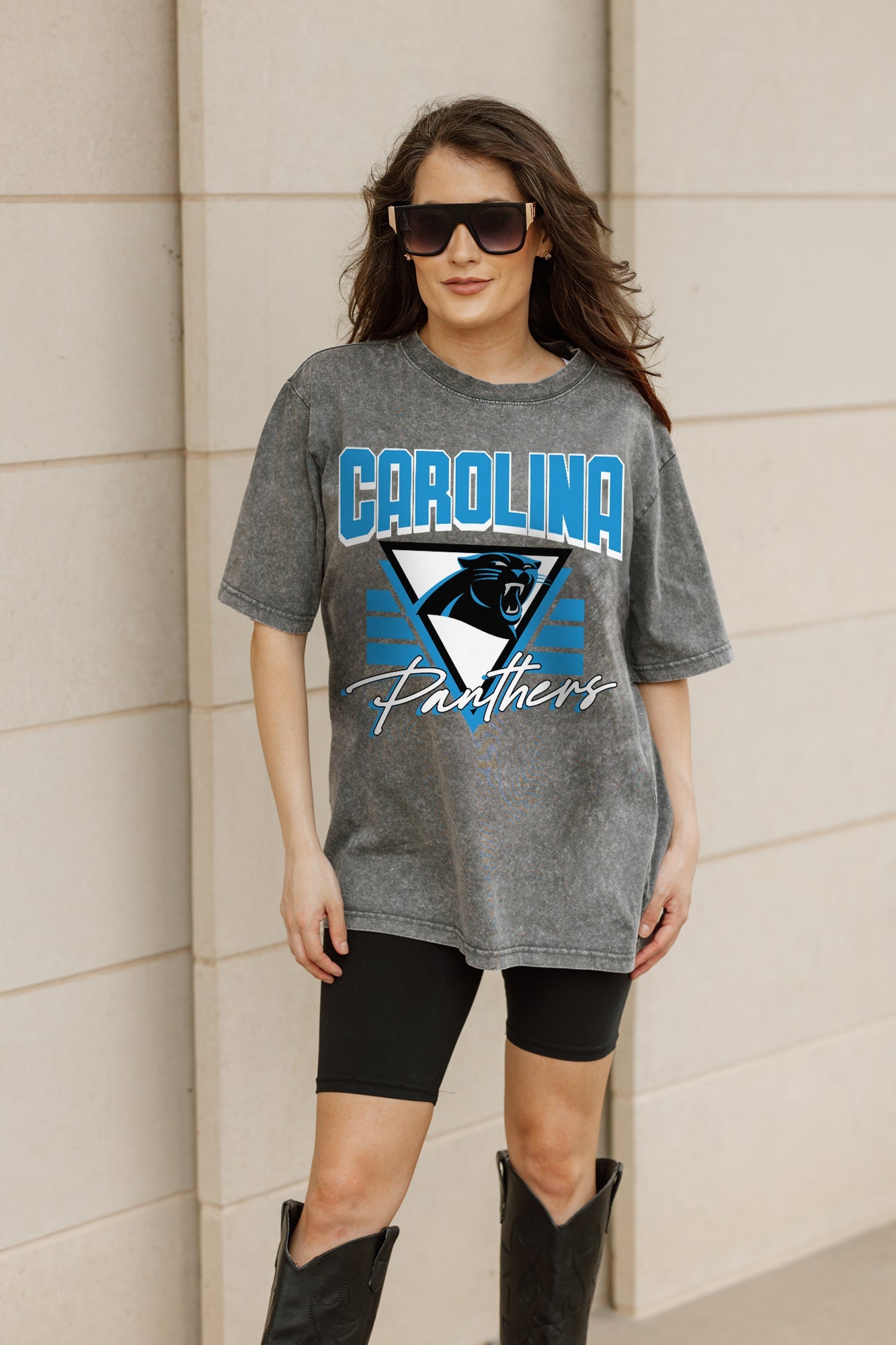 CAROLINA PANTHERS PLAY IT FORWARD OVERSIZED CREWNECK TEE