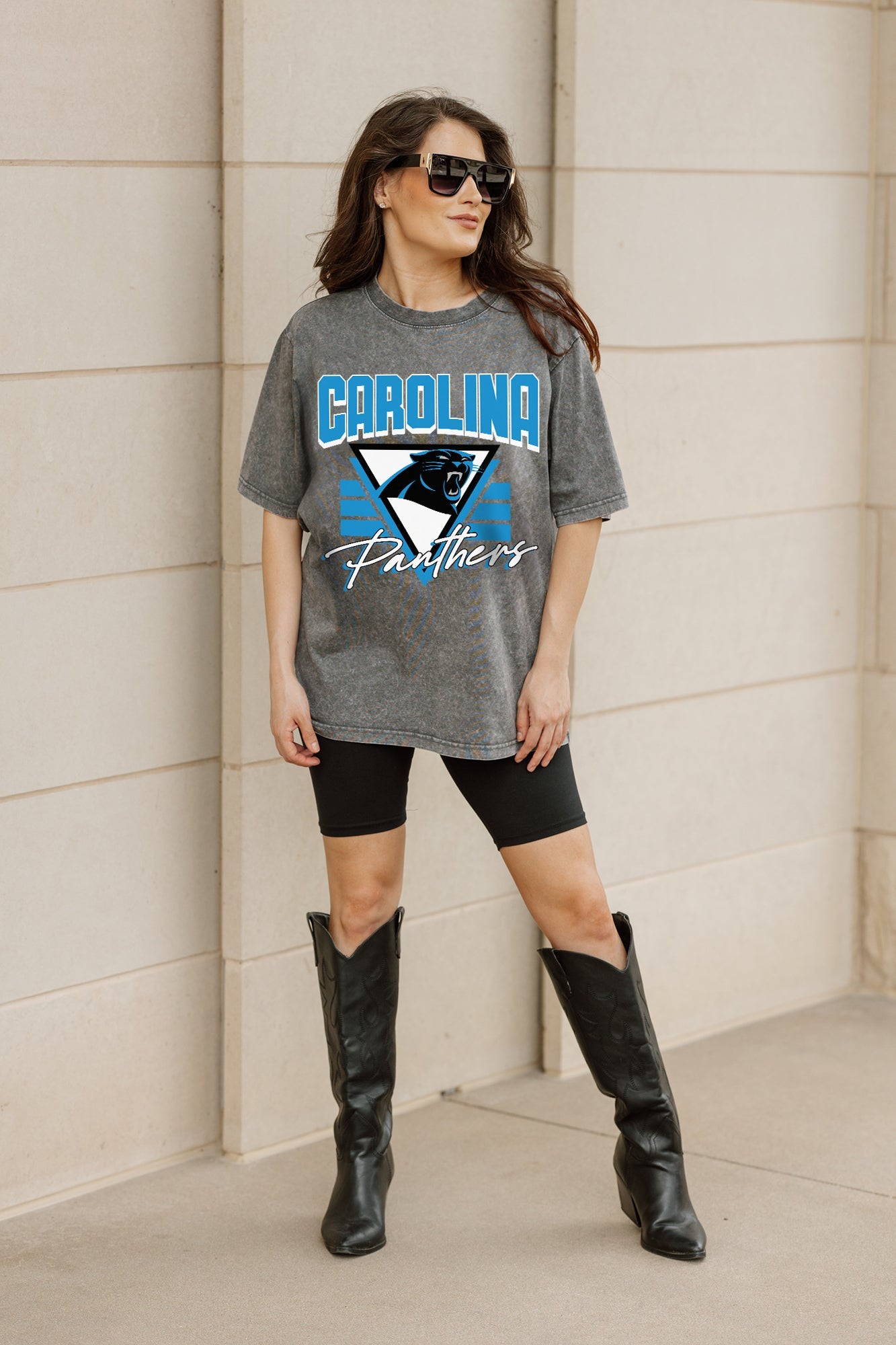 CAROLINA PANTHERS PLAY IT FORWARD OVERSIZED CREWNECK TEE