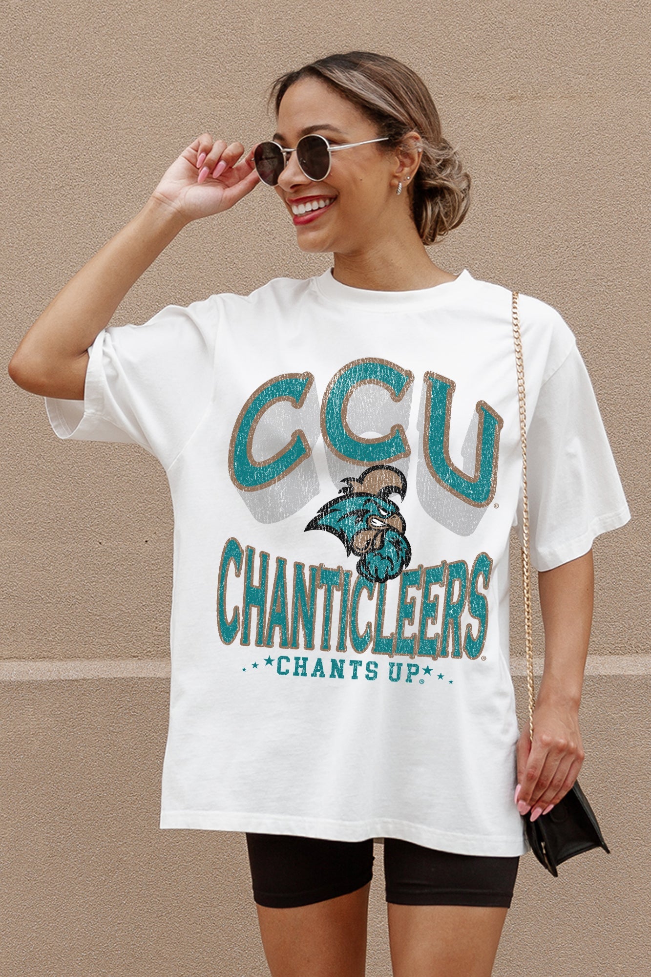 COASTAL CAROLINA CHANTICLEERS SHAKEDOWN OVERSIZED CREWNECK TEE