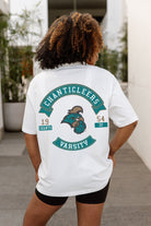 COASTAL CAROLINA CHANTICLEERS OUT OF BOUNDS OVERSIZED CREWNECK TEE