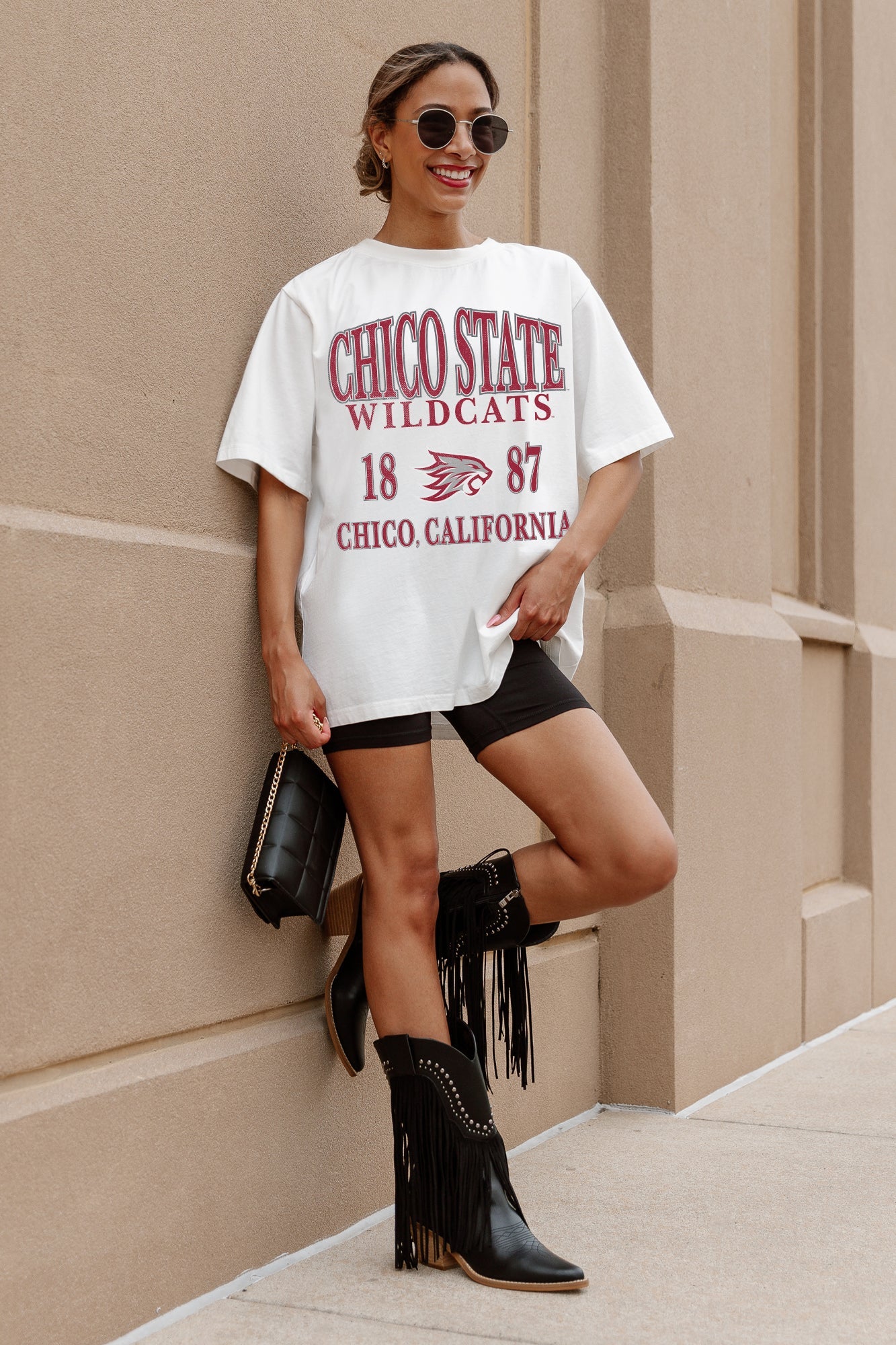 CHICO STATE WILDCATS UNITY OVERSIZED CREWNECK TEE