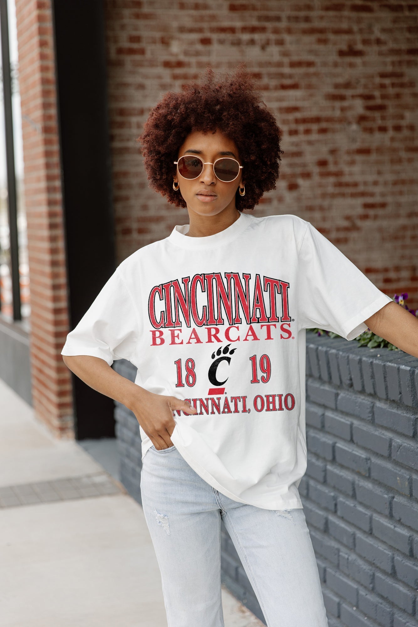 CINCINNATI BEARCATS UNITY OVERSIZED CREWNECK TEE