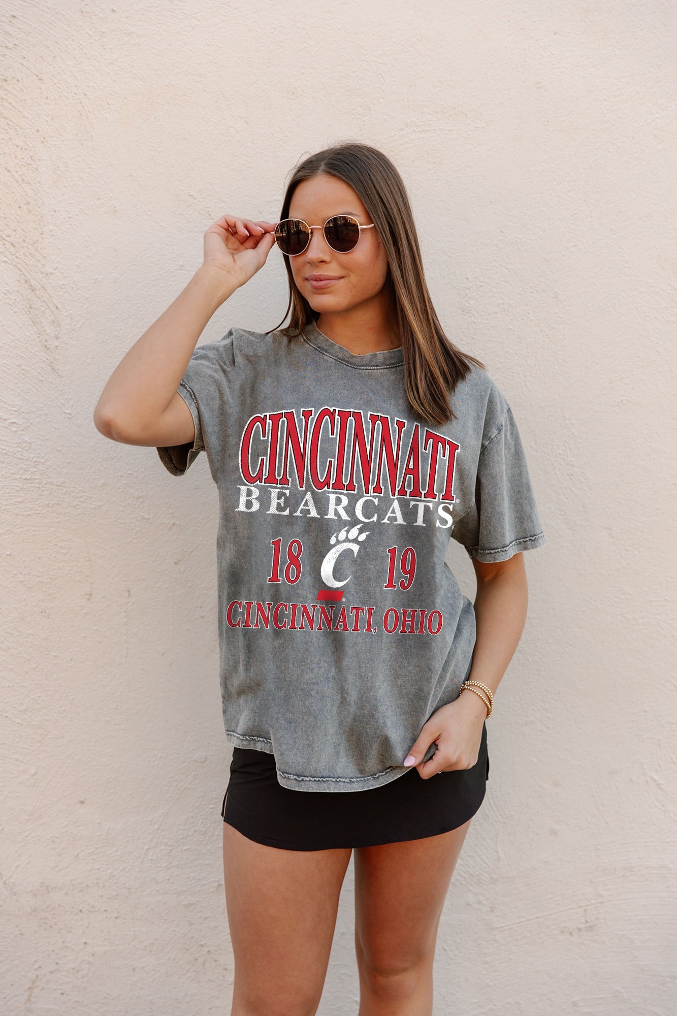 CINCINNATI BEARCATS DYNASTY OVERSIZED CREWNECK TEE