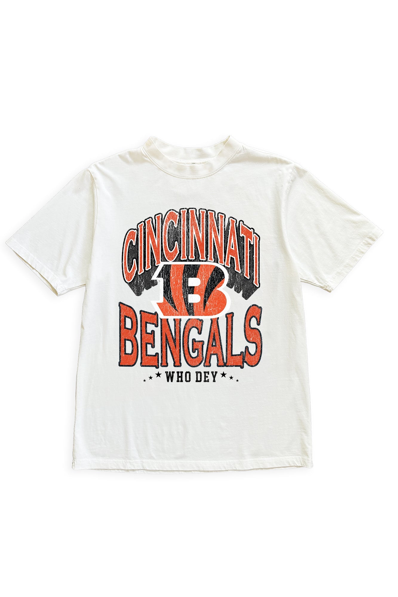 CINCINNATI BENGALS SHAKEDOWN OVERSIZED CREWNECK TEE