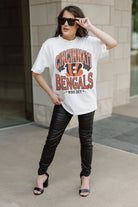 CINCINNATI BENGALS SHAKEDOWN OVERSIZED CREWNECK TEE