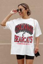 CINCINNATI BEARCATS SHAKEDOWN OVERSIZED CREWNECK TEE