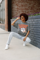 CLEMSON TIGERS KEEP THE LEAD OVERSIZED CREWNECK TEE