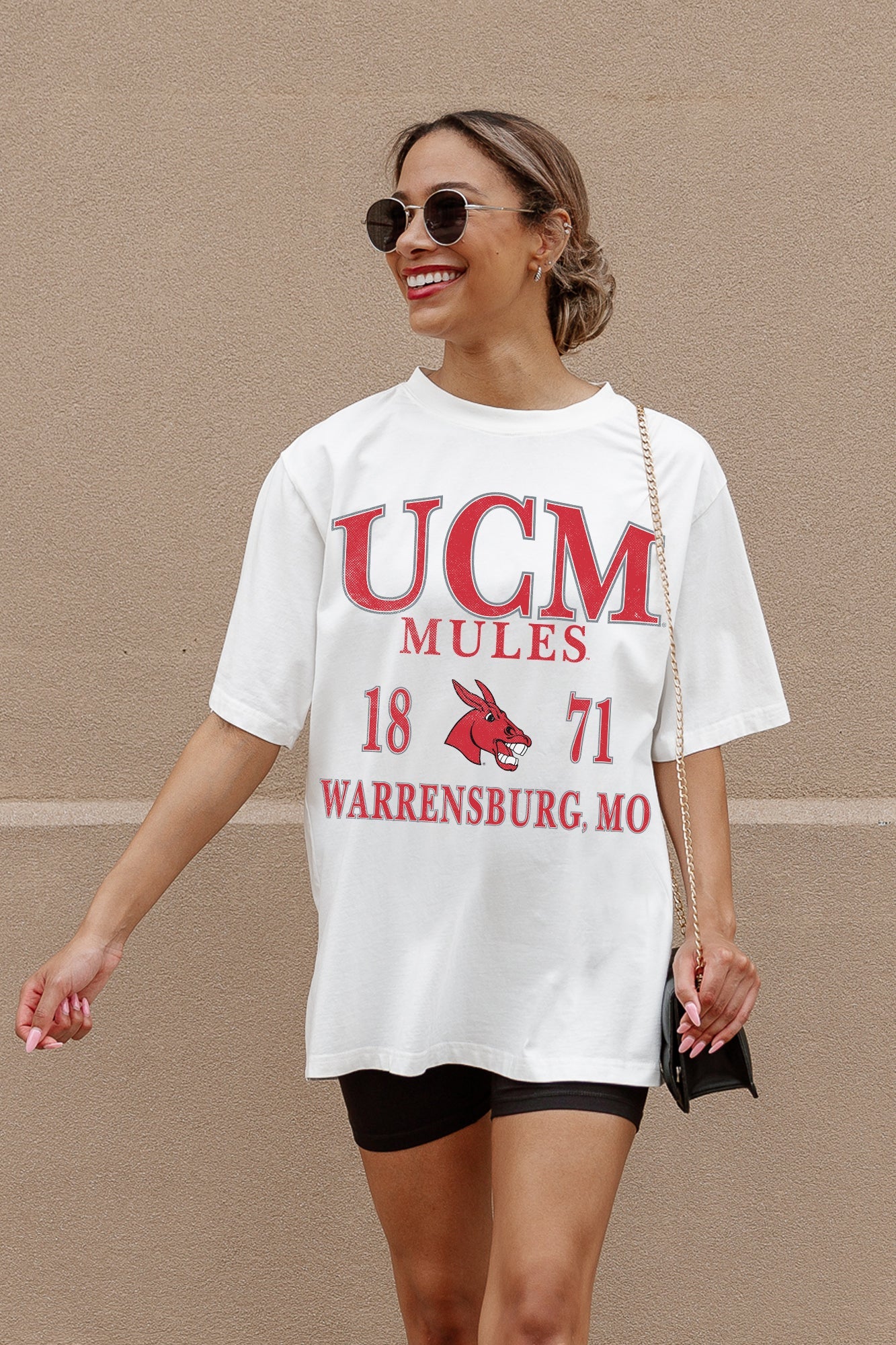 CENTRAL MISSOURI MULES UNITY OVERSIZED CREWNECK TEE