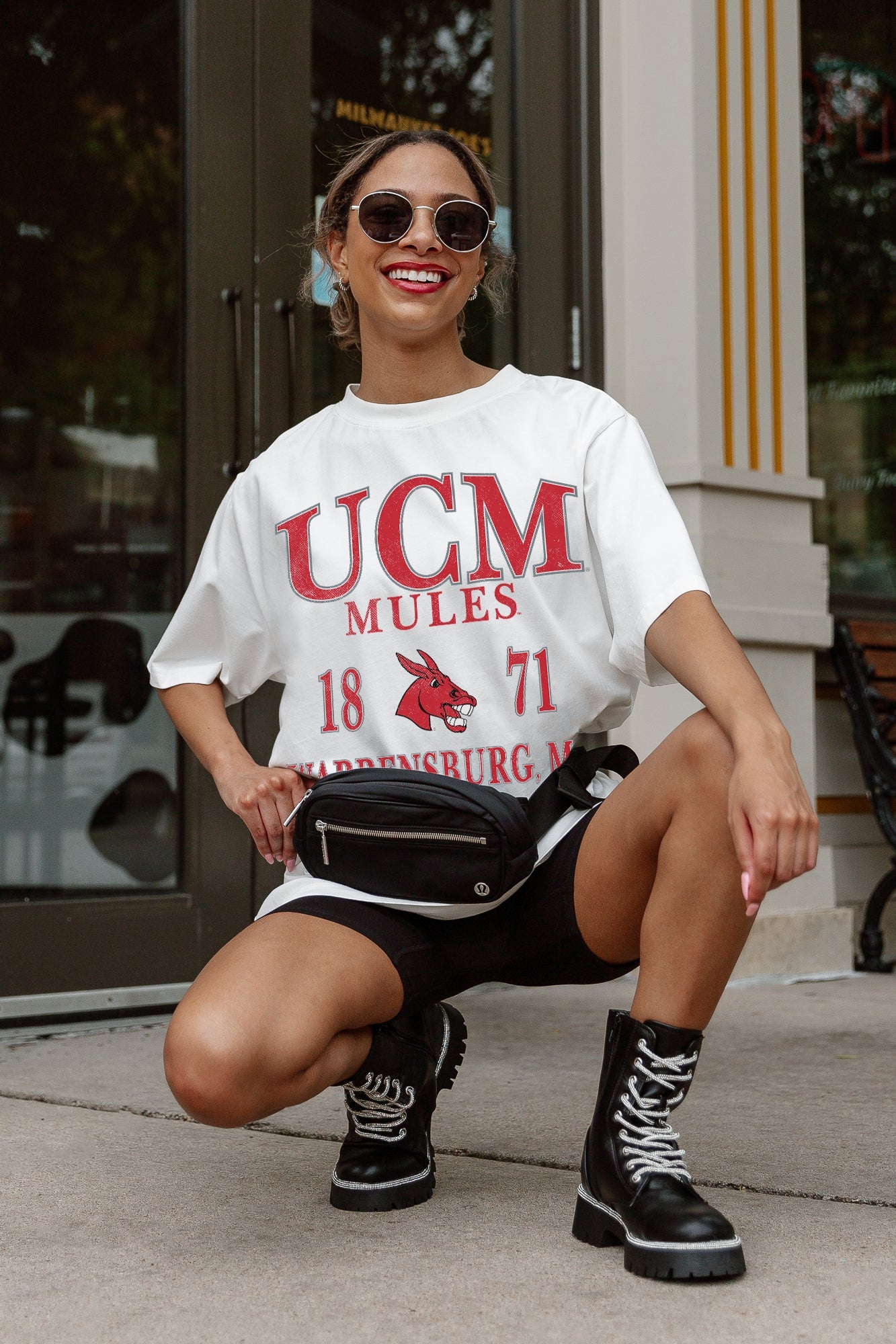 CENTRAL MISSOURI MULES UNITY OVERSIZED CREWNECK TEE