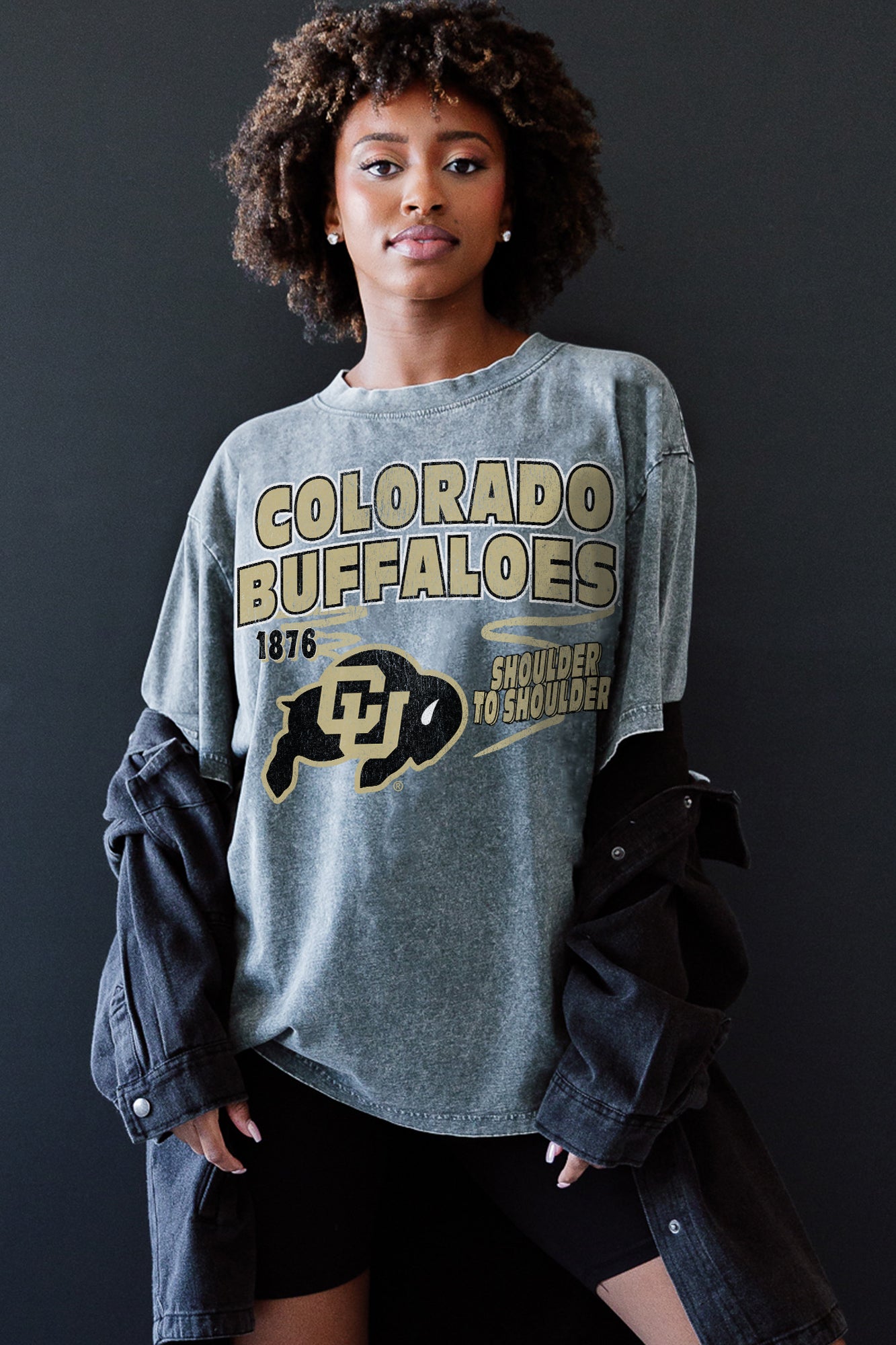 COLORADO BUFFALOES KEEP THE LEAD OVERSIZED CREWNECK TEE